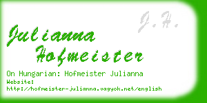 julianna hofmeister business card